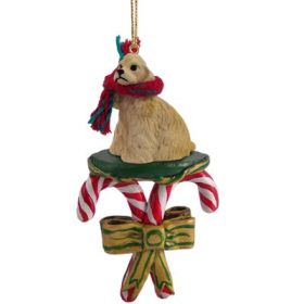 Cocker Spaniel - Blonde - Candy Cane Ornament