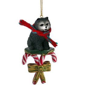 Chow Chow - Blue - Candy Cane Ornament