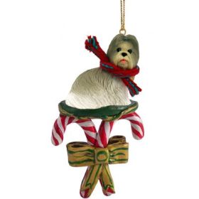 Shih Tzu - Mixed - Candy Cane Ornament