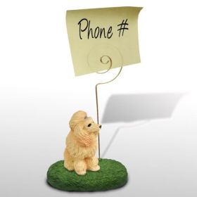 Poodle - Apricot - Memo Holder