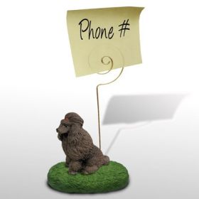 Poodle - Chocolate - Memo Holder