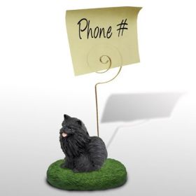 Pomeranian - Black - Memo Holder