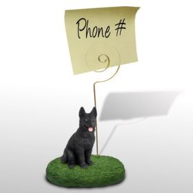 German Shepherd - Black - Memo Holder