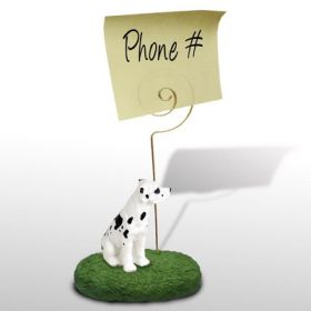 Great Dane - Harlequin - Uncropped - Memo Holder