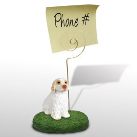 Clumber Spaniel - Memo Holder