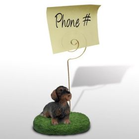 Dachshund - Wire Haired - Memo Holder