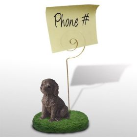 Labradoodle - Chocolate - Memo Holder