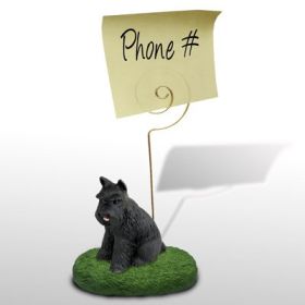 Schnauzer - Black - Memo Holder