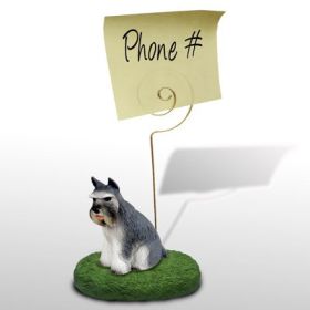 Schnauzer - Gray - Memo Holder