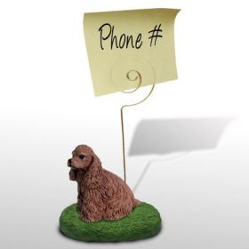 Cocker Spaniel - Brown - Memo Holder