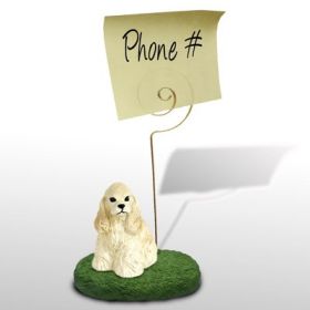 Cocker Spaniel - Blonde - Memo Holder