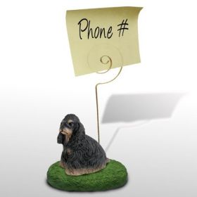 Cocker Spaniel - Black and Tan - Memo Holder