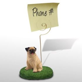 Pug - Fawn - Memo Holder