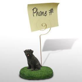 Pug - Black - Memo Holder