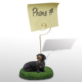 Dachshund - Black - Memo Holder