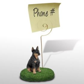 Doberman - Black - Memo Holder