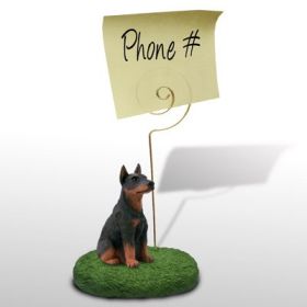 Doberman - Red - Memo Holder