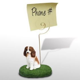 Cavalier King Charles - Brown and White - Memo Holder