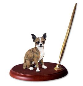 Chihuahua - Brindle and White - Pen Set