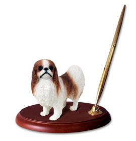 Japanese Chin - Brown and White - Pen Set