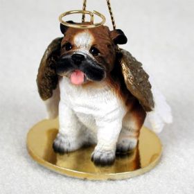 Bulldog - Angel Ornament