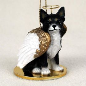 Chihuahua - Black and White - Angel Ornament