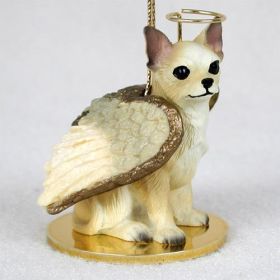 Chihuahua - Tan and White - Angel Ornament