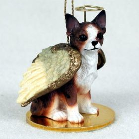 Chihuahua - Brindle and White - Angel Ornament