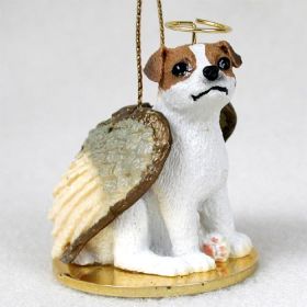 Jack Russell Terrier - Brown and White - Smooth Coat - Angel Ornament