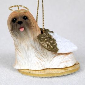 Lhasa Apso - Brown - Angel Ornament