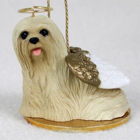 Lhasa Apso - Blonde - Angel Ornament