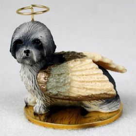 Lhasa Apso - Gray - Sport Cut - Angel Ornament