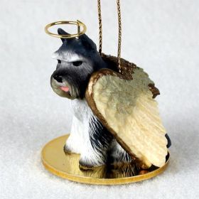 Schnauzer - Gray - Angel Ornament