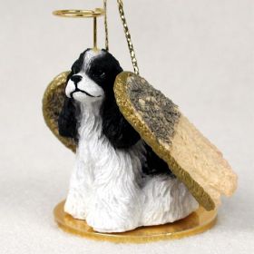 Cocker Spaniel - Black and White - Angel Ornament