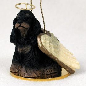 Cocker Spaniel - Black and Tan - Angel Ornament