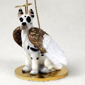 Great Dane - Harlequin - Angel Ornament