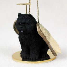 Chow Chow - Black - Angel Ornament