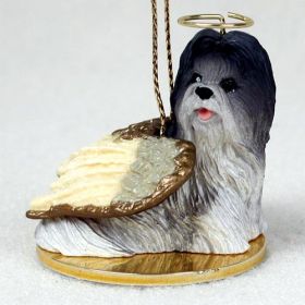 Shih Tzu - Gray - Angel Ornament