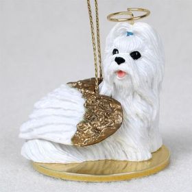 Shih Tzu - White - Angel Ornament