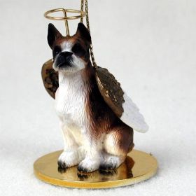 Boxer - Brindle - Angel Ornament