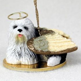 Old English Sheepdog - Angel Ornament