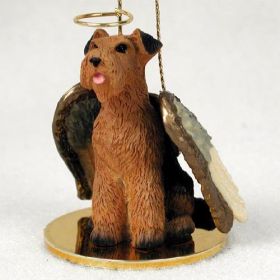 Airedale - Angel Ornament