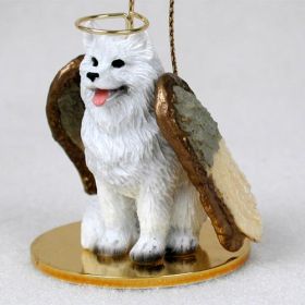 Samoyed - Angel Ornament