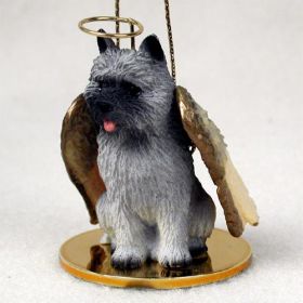 Cairn Terrier - Gray - Angel Ornament