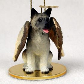 Akita - Gray- Angel Ornament