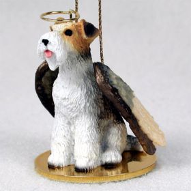 Wire Hair Fox Terrier - Angel Ornament