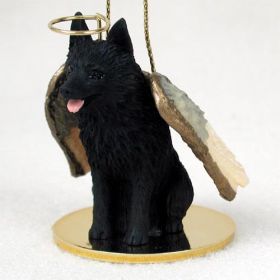 Schipperke - Angel Ornament