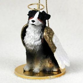 Australian Shepherd - Tri-Color - Angel Ornament