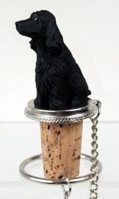 English Cocker Spaniel - Black - Bottle Stopper