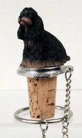 Cocker Spaniel - Black and Tan - Bottle Stopper